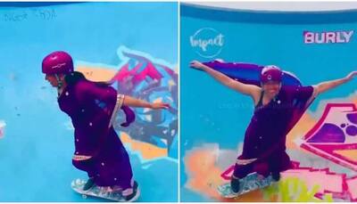 Skating Aunty! 46-year-old glides on skate wearing saree leave netizens stunned