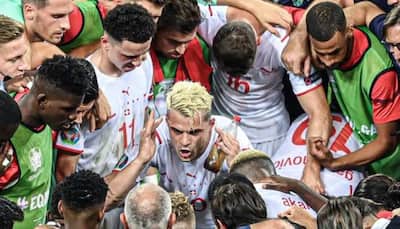 Euro 2020: Granit Xhaka drinks Coca-Cola before shootout, fans ask is Cristiano Ronaldo watching?
