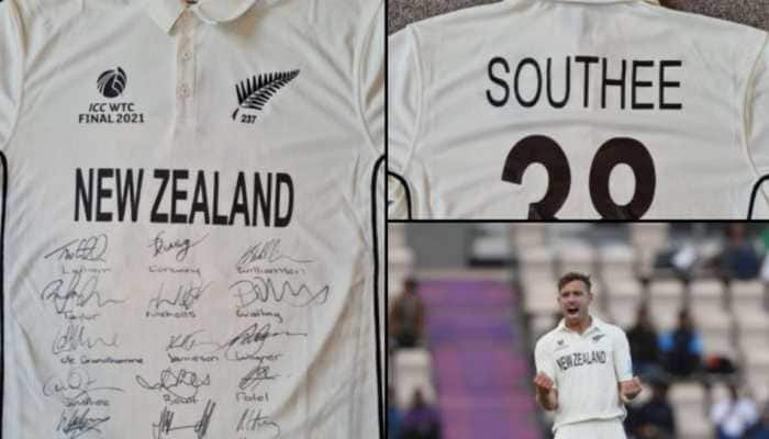 New Zealand pacer Tim Southee puts WTC final shirt on auction to help fund 8-year-old girl&#039;s cancer treatment