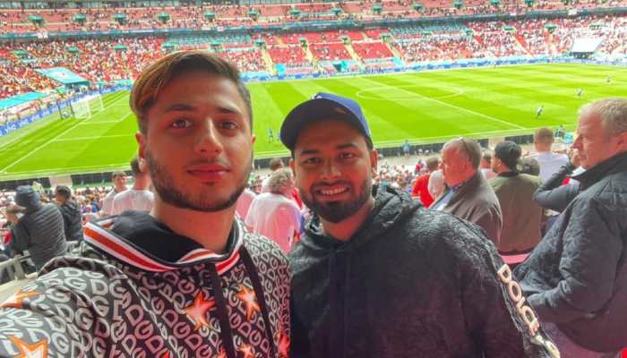 Euro 2020: Rishabh Pant turns up at Wembley to watch England-Germany tie, fans ask ‘Where’s the mask?’