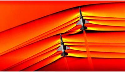 NASA shares astonishing images of first air-to-air supersonic shock wave interaction 