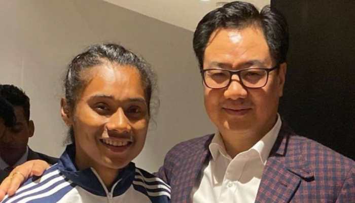 Tokyo Olympics: Sports minister Kiren Rijiju consoles injured sprinter Hima Das