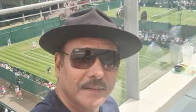 Wimbledon 21: Team India head coach Ravi Shastri visits London to watch Roger Federer match – see pic