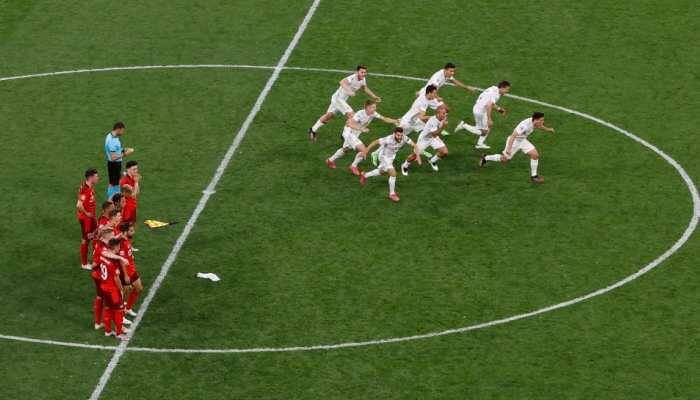 Euro 2020: Spain beat 10-man Switzerland on penalties to reach semis