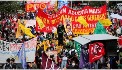 Thousands in brazil protest against President Jair Bolsonaro over COVID-19 pandemic handling