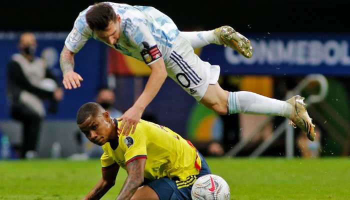 Copa America 2021: Lionel Messi plays on with a bleeding ankle against Colombia in semis