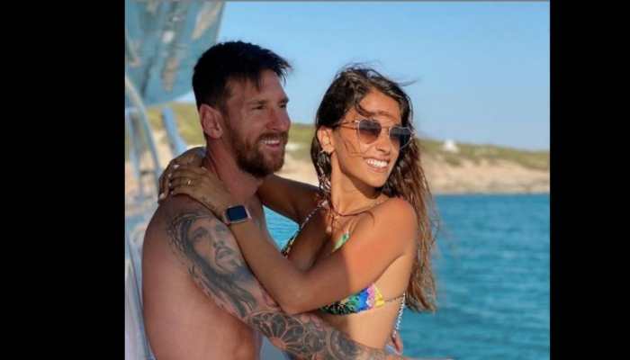 Argentina captain Lionel Messi with wife Antonela Roccuzzo on a vacation. (Source: Instagram)