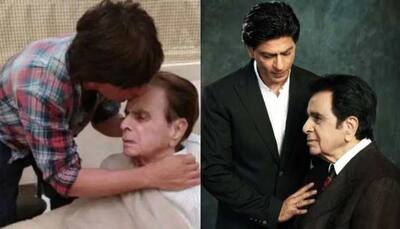 When Shah Rukh Khan rolled the red carpet for late legendary actor Dilip Kumar and wife Saira Banu - Watch 