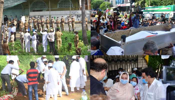 Dilip Kumar laid to rest with full state honours, wife Saira Banu and Bollywood celebs bid a tearful adieu!