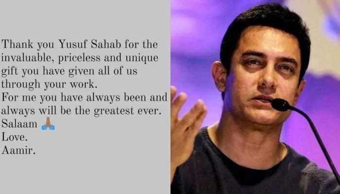 Aamir Khan pens heartfelt note for Dilip Kumar, calls him the &#039;greatest ever&#039; 