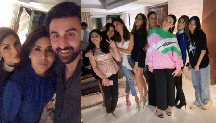 Alia Bhatt and Ranbir Kapoor ring in Neetu Kapoor’s birthday with Kareena Kapoor and Karisma Kapoor - Check pics!