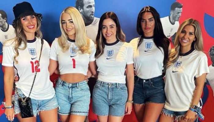 The Wives & Girlfriends (WAGs) of England football team came in full force to cheer the side for UEFA Euro 2020 semifinal against Denmark at Wembley. (Source: Instagram)