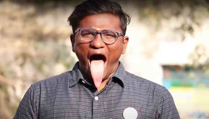 Bizarre! Man with longest tongue can do things beyond imagination, check this out