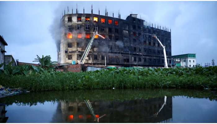 Bangladesh factory fire: Blaze yet to be doused in 6-storey building