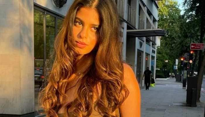 Suhana Khan strikes a &#039;golden&#039; pose in new Insta post, Shanaya Kapoor reacts!