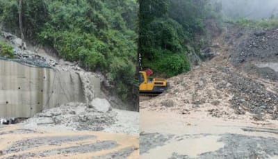 Heavy rains trigger major landslide on NH-10 connecting Gangtok with Siliguri, traffic diverted