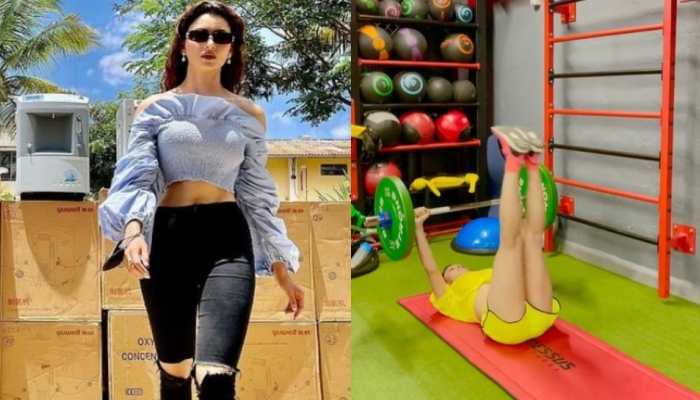 Urvashi Rautela offers glimpse into her Sunday workout