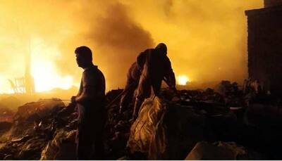 Massive fire breaks out in Godown at Tikri Kalan PVC market in Delhi, no casualties reported