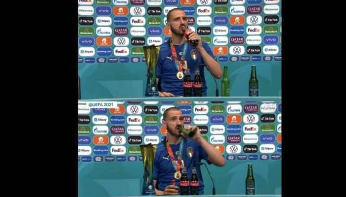 Euro 2020: Unlike Cristiano Ronaldo, Italy’s Leonardo Bonucci enjoys Coca-Cola after winning tournament, Watch