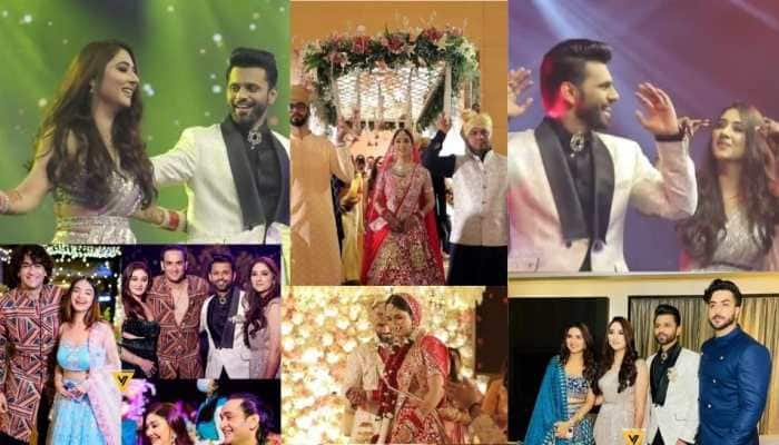 Rahul Vaidya-Disha Parmar wedding: Watch inside viral videos of Aly Goni-Jasmin Bhasin&#039;s grand entry to Shweta Tiwari-Arjun Bijlani’s dance!