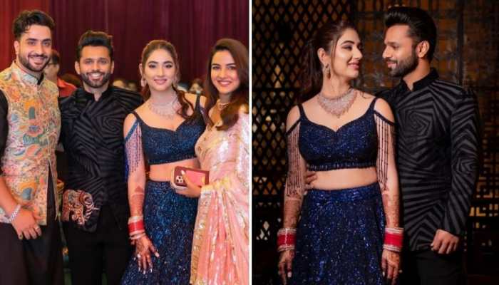 Inside pics from Rahul Vaidya-Disha Parmar&#039;s star-studded post-wedding sangeet celebration!