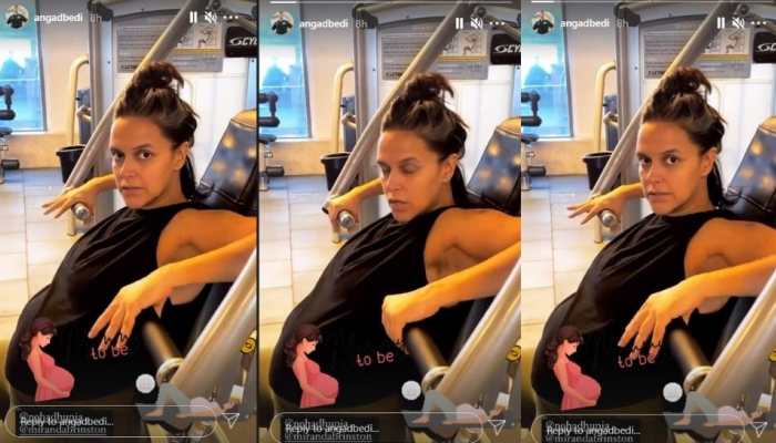 Pregnant Neha Dhupia&#039;s workout session leaves fans inspired 