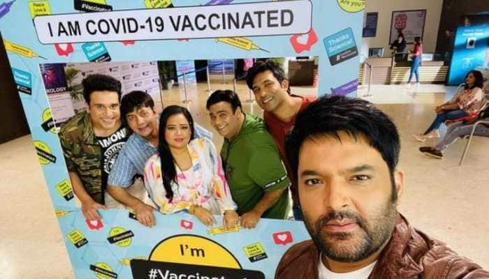 &#039;The Kapil Sharma Show&#039; team receives COVID-19 vaccine