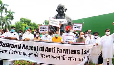Congress MPs to protest in front of Gandhi's statue in Parliament over farmers agitation, Pegasus issue