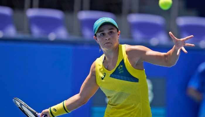 Wimbledon champion and World No. 1 Ashleigh Barty from Australia bowed out from first round of Tokyo Olympics singles event. (Source: Twitter)