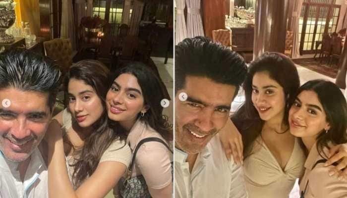 Janhvi Kapoor and Khushi Kapoor party hard at ‘favourite’ Manish Malhotra’s house!