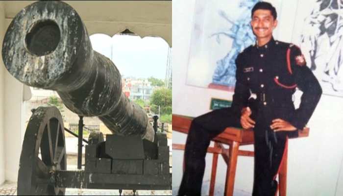 Kargil martyr&#039;s father installs Cannon on rooftop, Pakistan beware!