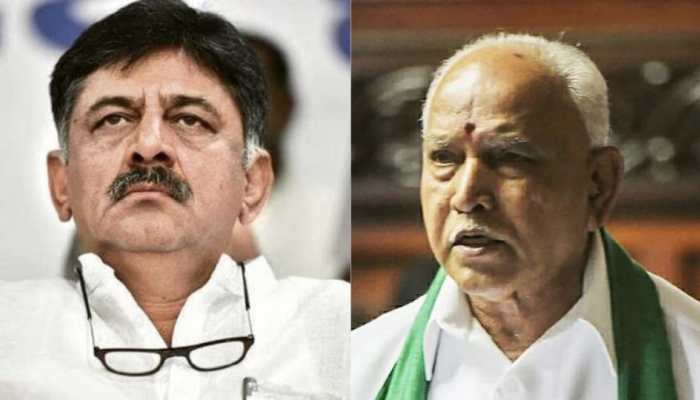 'Let Yediyurappa reveal who was responsible for his tears,' says K'taka Cong President DK Shivakumar