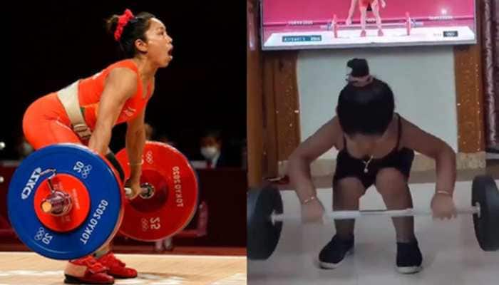 Fact Check: Little girl imitating Mirabai Chanu&#039;s silver medal Tokyo Olympic lift is NOT Sathish Sivalingam’s daughter