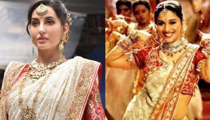 Nora Fatehi expresses desire to star in her idol Madhuri Dixit&#039;s biopic