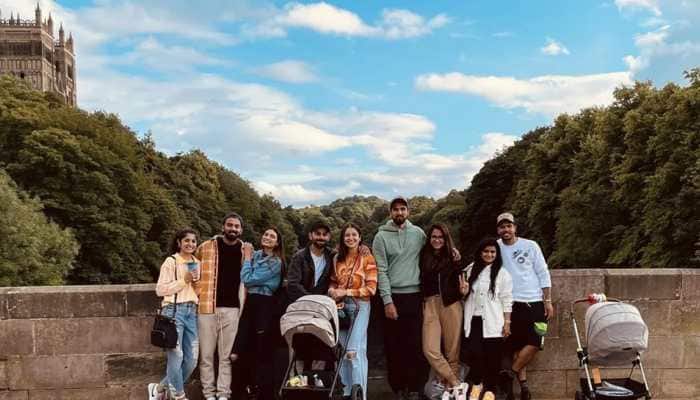Anushka Sharma drops perfect 'fambam' moment from England as cricketers pose with their better halves - See pic Anushka Sharma drops perfect 'fambam' moment from England as cricketers pose with their better halves - See pic