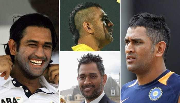 In Pics: Seven times when MS Dhoni stunned fans with his hairstyles | News  | Zee News
