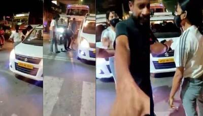 Girl thrashes taxi driver in middle of street, WATCH viral video
