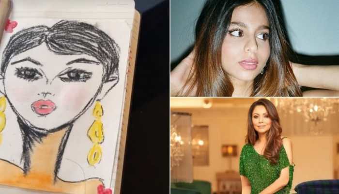 Gauri Khan indulges in some &#039;therapeutic&#039; charcoal art with daughter Suhana Khan