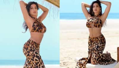 Nora Fatehi in a sultry leopard print bikini will leave you drooling - See pics!