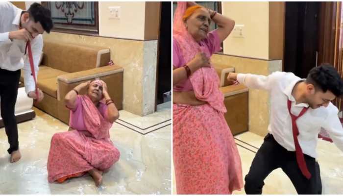 Dadi ke thumke: Man shakes legs with his grandmother, adorable video goes viral