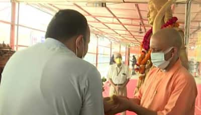 Yogi Adityanath visits Ayodhya, reviews construction of Ram temple