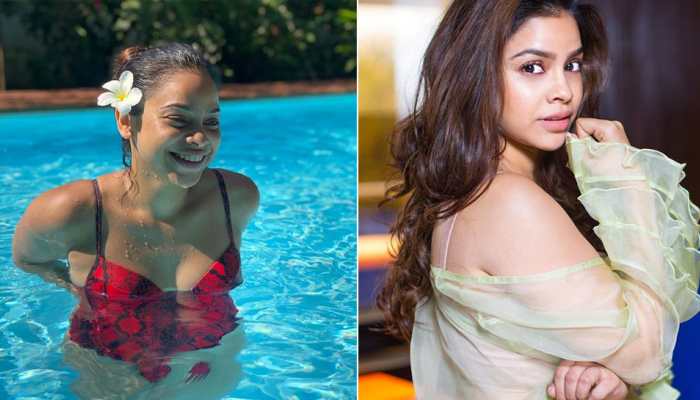The Kapil Sharma Show actress and reel virgin Sumona Chakravarti debuts on IG Reels with a pool video in black monokini - Watch