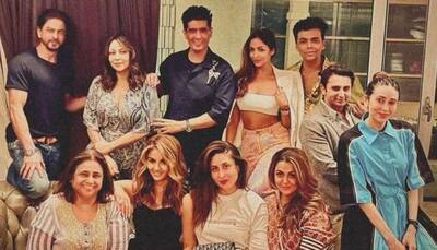 Shah Rukh Khan, Gauri Khan make rare appearance at Sunday soirée with Kapoor sisters, Karan Johar! - See pic
