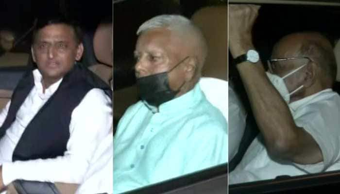 Top opposition leaders converge at Kapil Sibal&#039;s dinner meet, call for unity to defeat BJP 