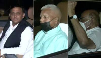 Top opposition leaders converge at Kapil Sibal's dinner meet, call for unity to defeat BJP 