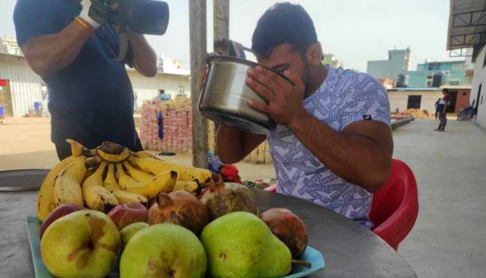 Indian wrestlers like Ravi Dahiya and Deepak Punia prefer Indian 'super food' over foreign supplements to meet their desired nutrition requirements. (Photo: Pooja Makar)