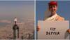 ‘On top of the world’ literally! Woman stands on tip of Burj Khalifa in Emirates ad, check out BTS