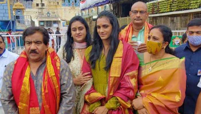 PV Sindhu offers prayers at Tirumala, will start academy in Visakhapatnam soon