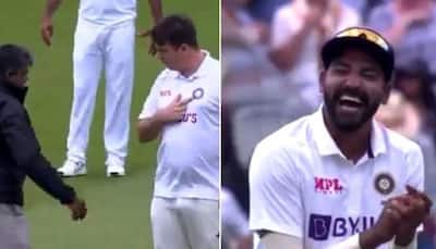 IND vs ENG: Pitch invader pretends to be Indian fielder, leaves Mohammed Siraj and Ravindra Jadeja amused - Watch video