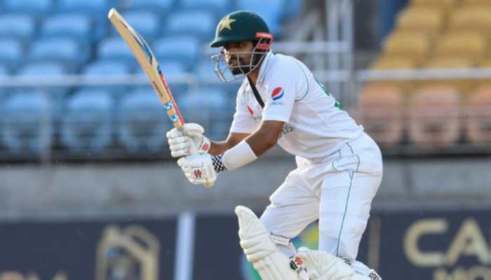 WI vs PAK 1st Test: Babar Azam&#039;s unbeaten fifty helps Pakistan recover vs West Indies